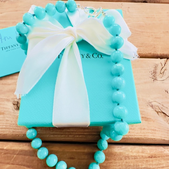 ❤️TIFFANY & CO Amazonite Bead Strand Necklace❤️ - Picture 1 of 8